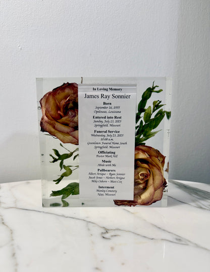 Bouquet/Boutonniere Block (Multiple Sizes)